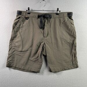 Vintage Nike ACG Shorts mens 38 Greenish Gray Nylon Hiking Belted Y2K